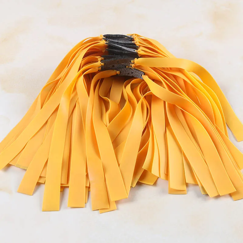 

6pcs 0.75mm Flat Rubber band for slingshot Catapult Otudoor Hunting Length 25cm New