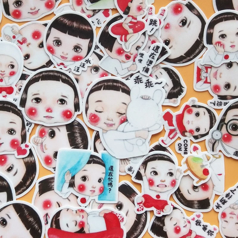 

40pcs Creative Cute Kawaii Self-made Apple Girls Scrapbooking Diary /decorative Stickers/DIY Craft Photo Albums