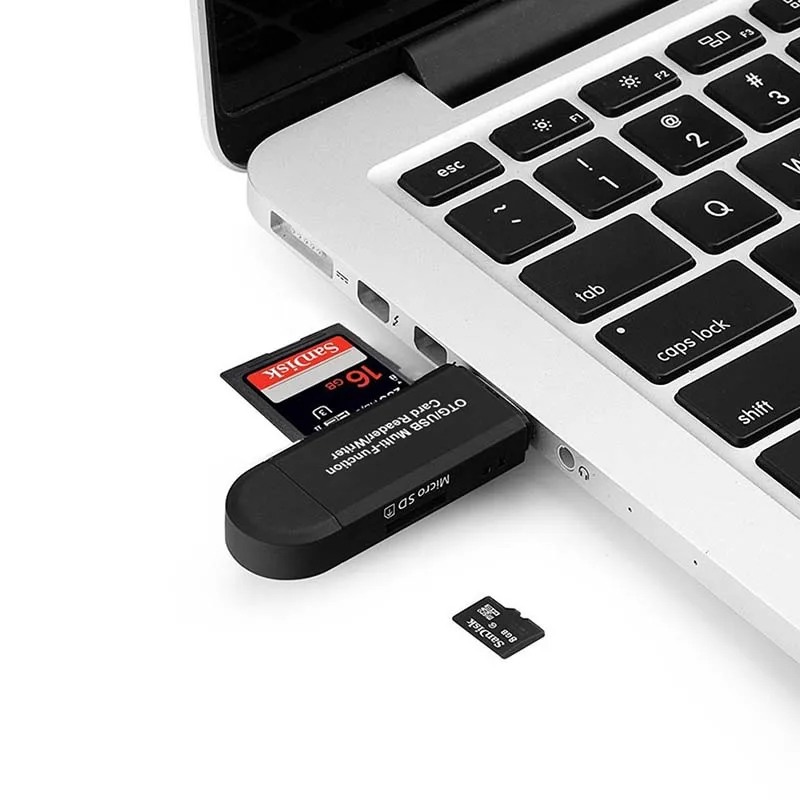 Micro USB и USB 3 в 1 OTG Кардридер высокоскоростной USB2.0 Универсальный OTG TF/SD для Android Компьютерный удлинитель-переходник