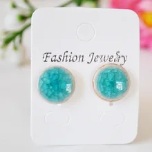 Supply Jingdezhen Binglie glazed pottery summer pattern earrings earrings wild 31706 #