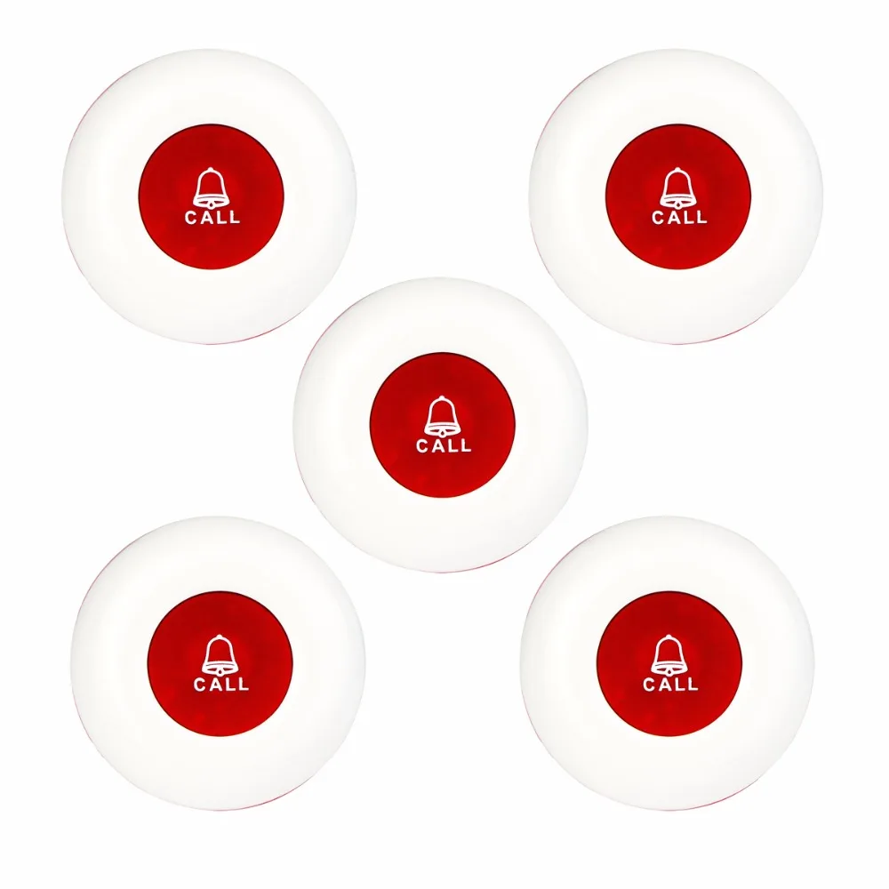 5pcs 433MHz Waiter Call Transmitter Button Call Pager Waterproof Restaurant Wireless Calling System Restaurant Equipment F3250C 5pcs 433MHz Waiter Call Transmitter Button Call Pager Waterproof Restaurant Wireless Calling System Restaurant Equipment F3250C