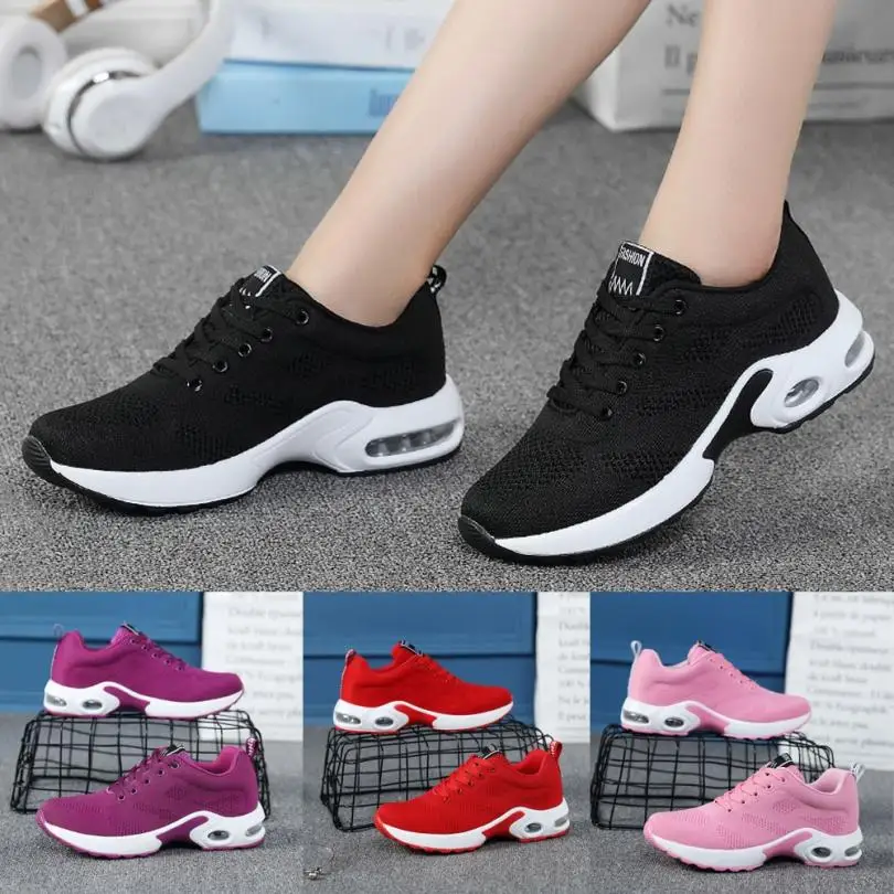 Breathable Shoe Flying Women Sports Shoes Running Shoes Student Mesh