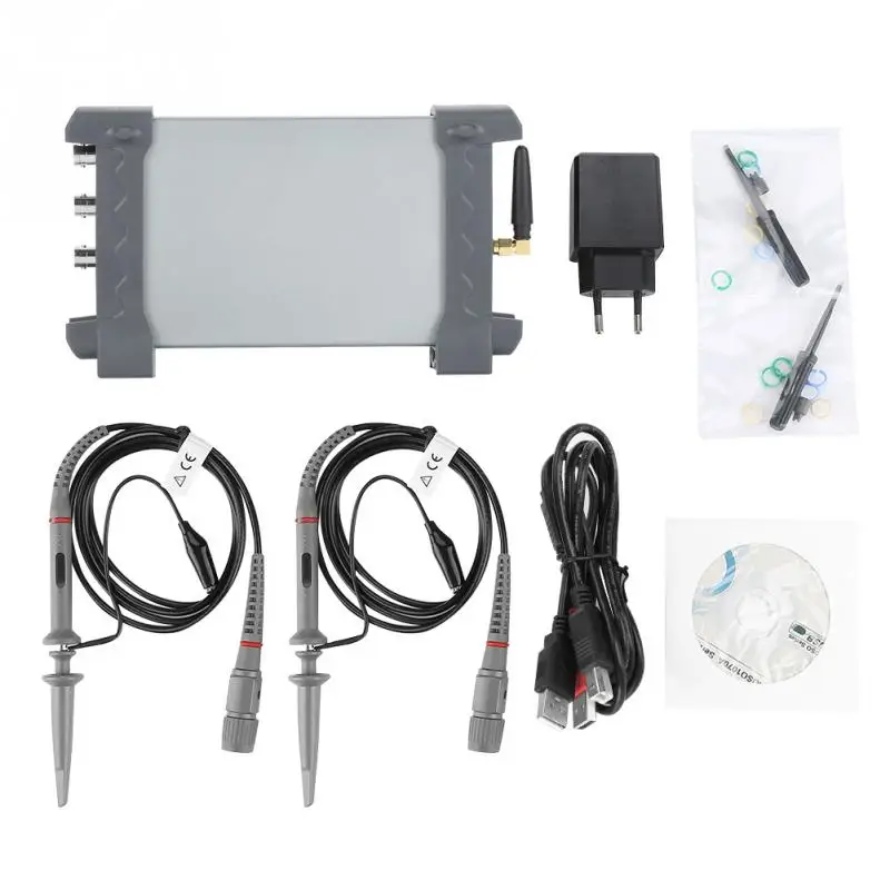IDSO1070A 70 МГц Osciloscope 2 annel WiFi осциллограф AC 100-230 V 250MSa/s для телефона EU Plug
