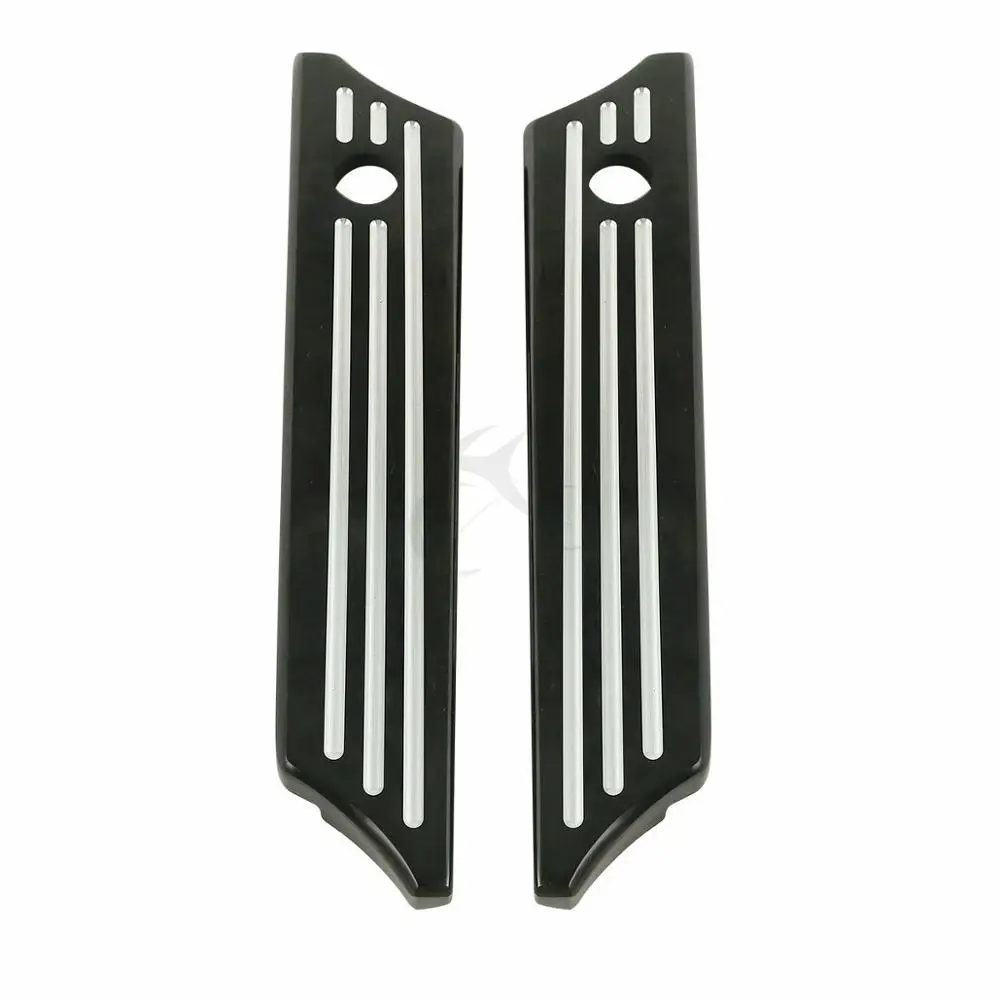 

Black CNC Billet Saddlebag Latch Covers For Harley Touring Road King Electra Street Glide 2014-17