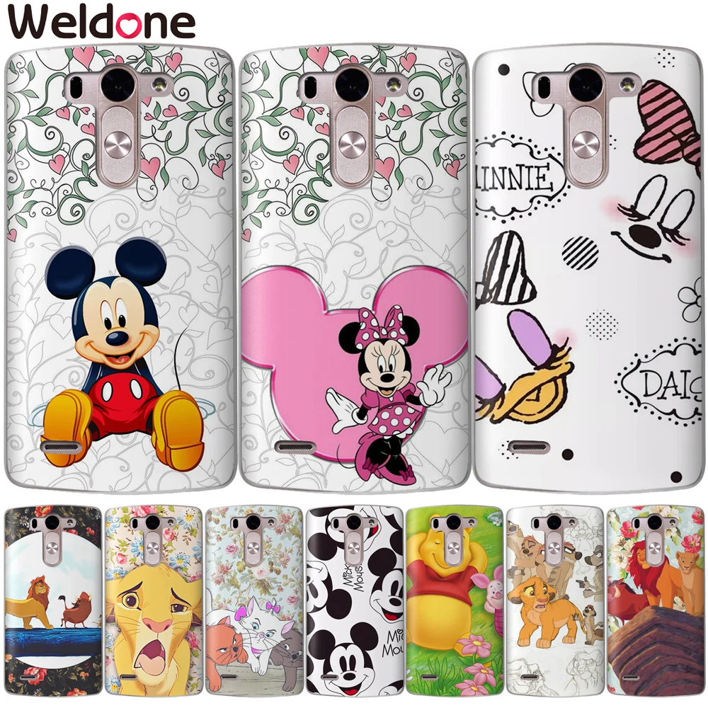 

Fashion Case Cover For LG Q6 G6 X Power 2 X Screen G4 G5 Q8 K7 K8 K10 2017 Mickey Minnie Mouse Phone Cases Etui Covers Coque