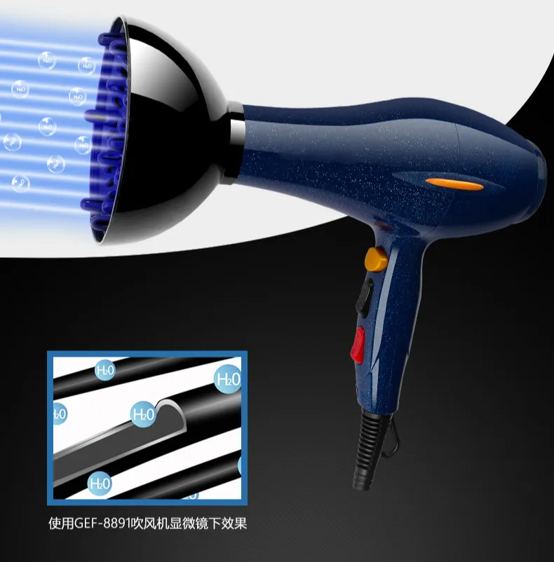 íons negativos do ar ventilador do cabelo