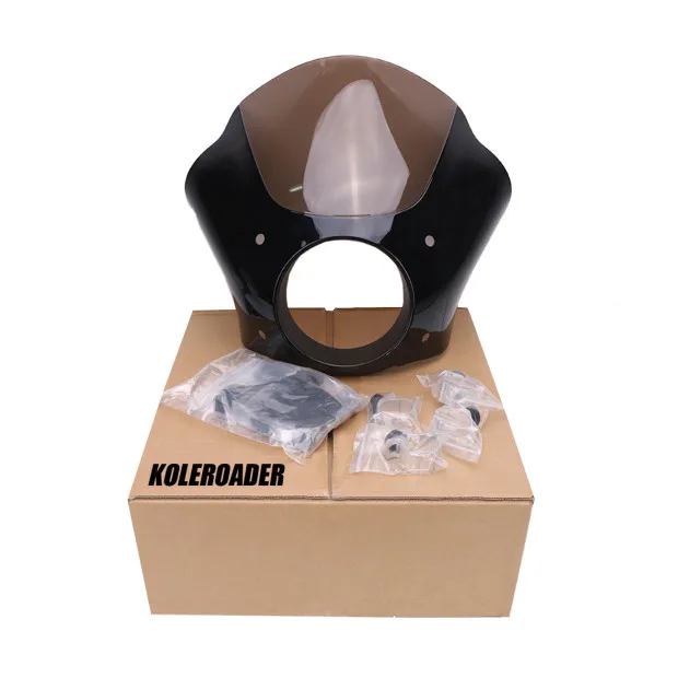  Shades Black Gauntlet Fairing For Harley 86-14 Sportster XL 883 1200 (18)