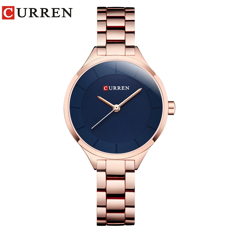 CURREN Top Brand Fashion Ladies Watches Stainless Steel Band