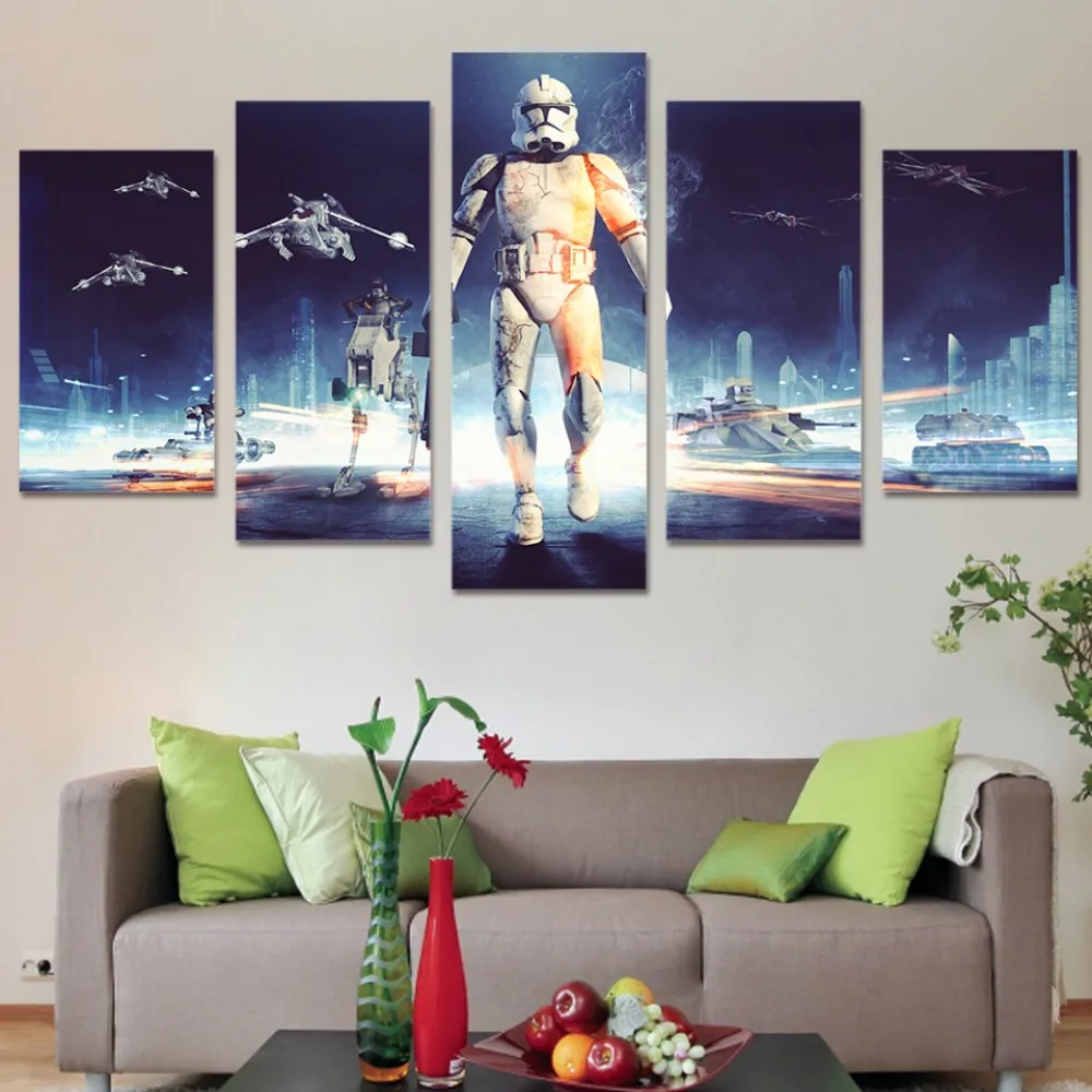 Canvas Art Popular Movie 5 Panel Canvas Painting Wall Decor Poster