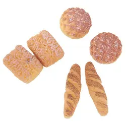 6 шт./компл. 1:12 пакет для хлеба Кухня FoodItems миниатюрный Винтаж аксессуары для кукольного домика Мини искусственная борода, Цвет: золотистый