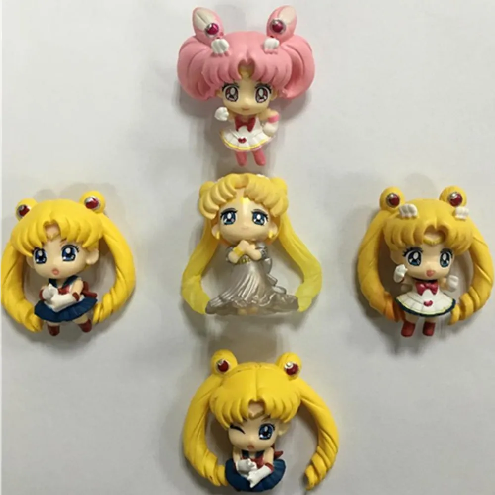 

1 pcs Cartoon Eternal Sailor Moon Cute Girl Moon Rabbit Moon Tiara Stardust Action Figures PVC Model Collection Statue Kid Toy
