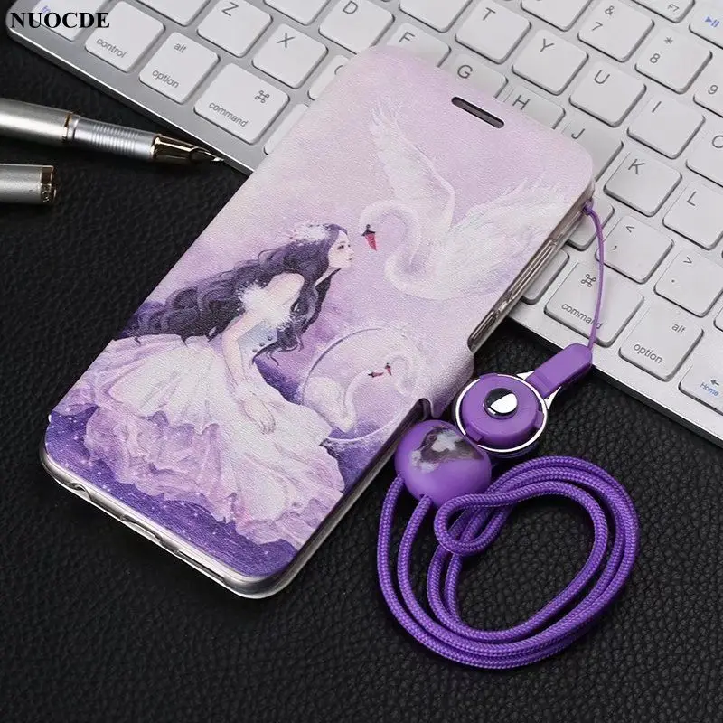 

For Huawei Honor 7X Case Leather Wallet Flip Cover For Coque Huawei Honor 7X 7 X Cover Leather Painted Phone Cases Capa Honor7X