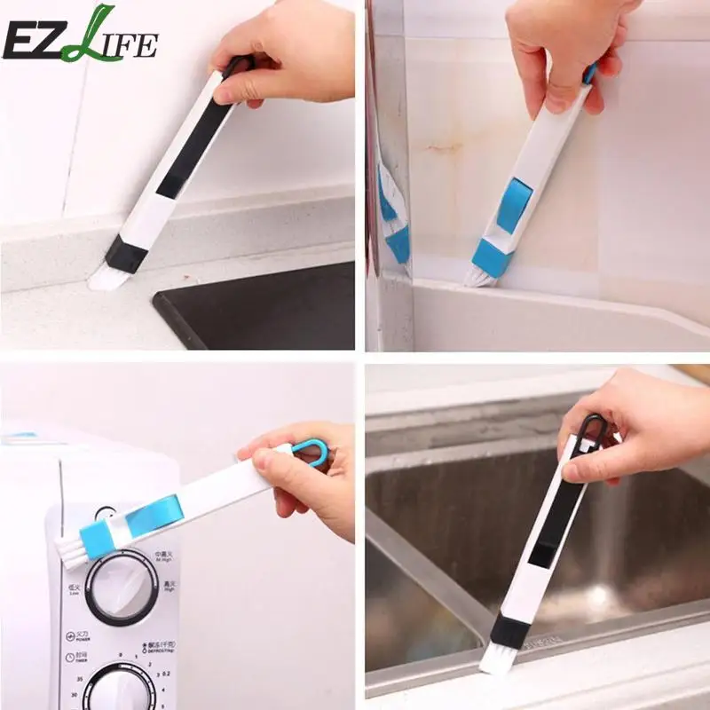

Cleaning Brush Dustpan Door Window Groove Cleaner Multifunction Kitchen Tool Home Plastic Gas Stove Computer Keyboard Crevice