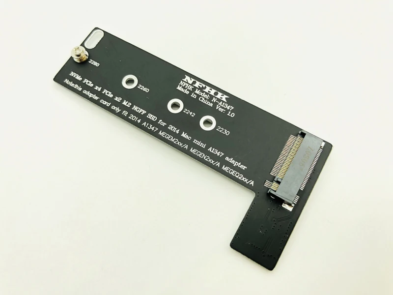 M key NVMe M2 SSD для применения Mac Mini 2014 A1347 MEGEN2 MEGEM2 MEGEQ2 адаптер Raiser PCI express NGFF 760P 600P Riser Card