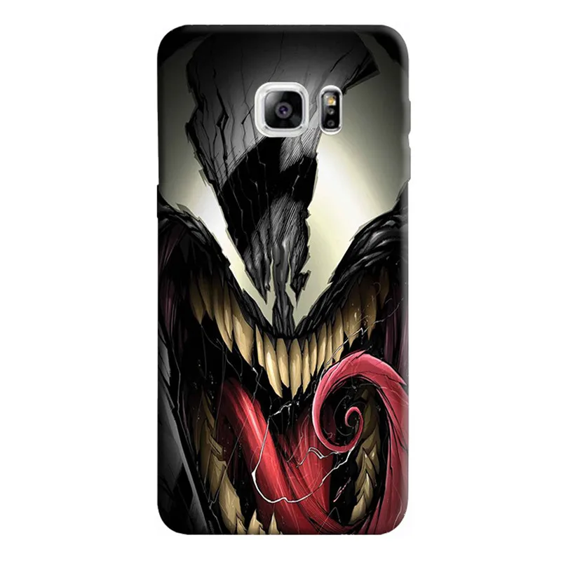 Venom дизайнерские чехлы для телефонов Samsung Galaxy S6 S7 край S8 S9 плюс S5 чехол мягкий
