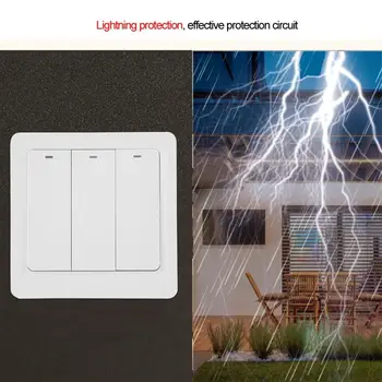 

1/2/3 Gang Smart WIFI Smart Push Button EU Plug 100-240VAC Wall Panel Remote APP Control Wireless Smart Key Switch