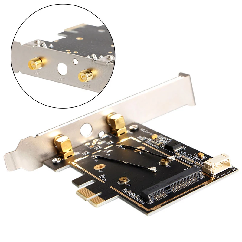 

BGEKTOTH Mini BCM4352 867Mbps + Bluetooth BT 4.0 802.11AC/BGN Desktop PCI-E Adapter 1pc