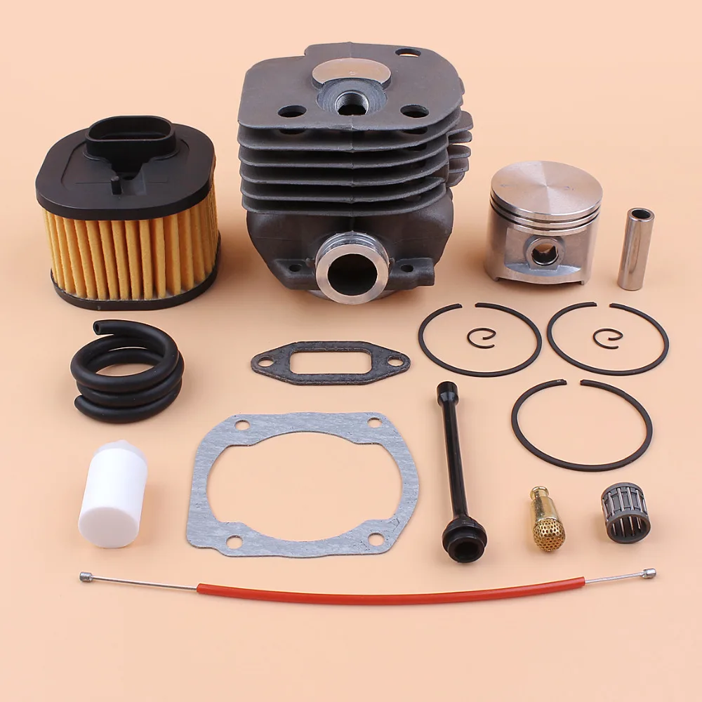 50MM Cylinder Piston HD Air Filter Fuel Oil Hose Rebuild Kit For
