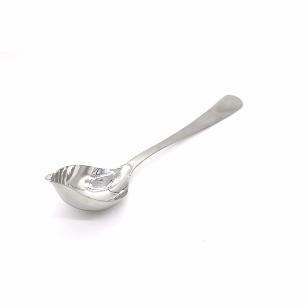 Stainless Steel Saucier Spoon Fondant Cake Dessert Pastry Spoon Long