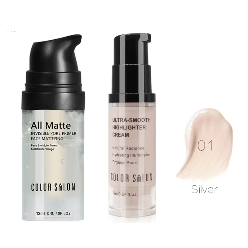 2pcs Color Salon Cream Highlighter stick Shimmer Highlighting Cream