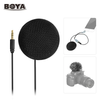 

BOYA BY-MM2 Mini Stereo Omnidirectional Conderser Microphone w/ Furry Windscreen for DSLR Camera Smartphone PC Tablet