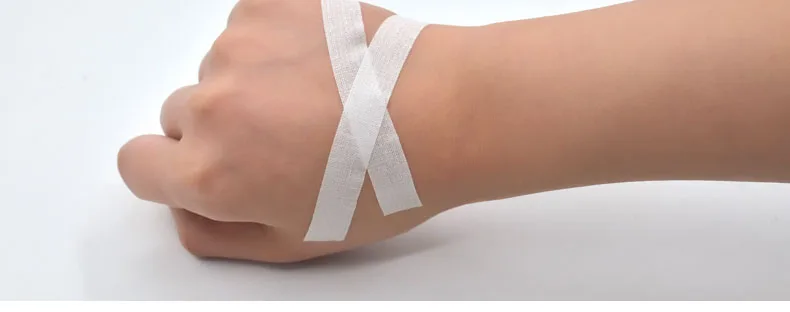 10 Rollsbox Medical Tape Adhesive Plaster Gauze Fixation Tape First Aid Supplies Wound Dressing Breathable Cotton cloth TapeS (8)