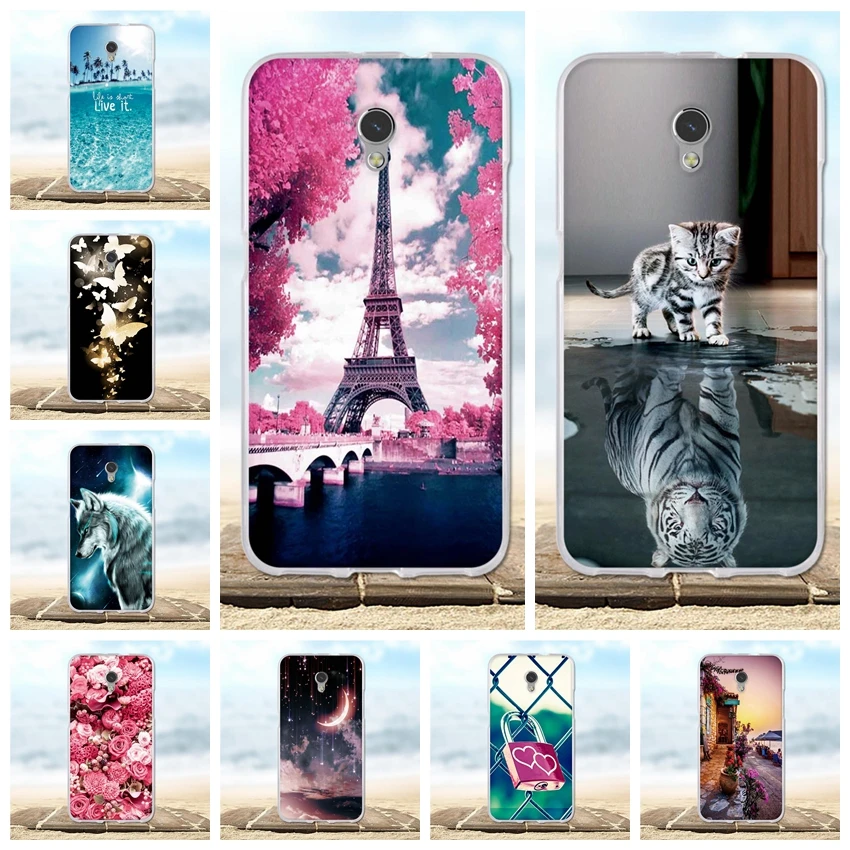 

Soft TPU Capa For ZTE Blade V7 / ZTE V7 5.2" Case Cover Silicone Flowers Cartoon Painting Phone Cases For ZTE Blade V7 V 7 Funda