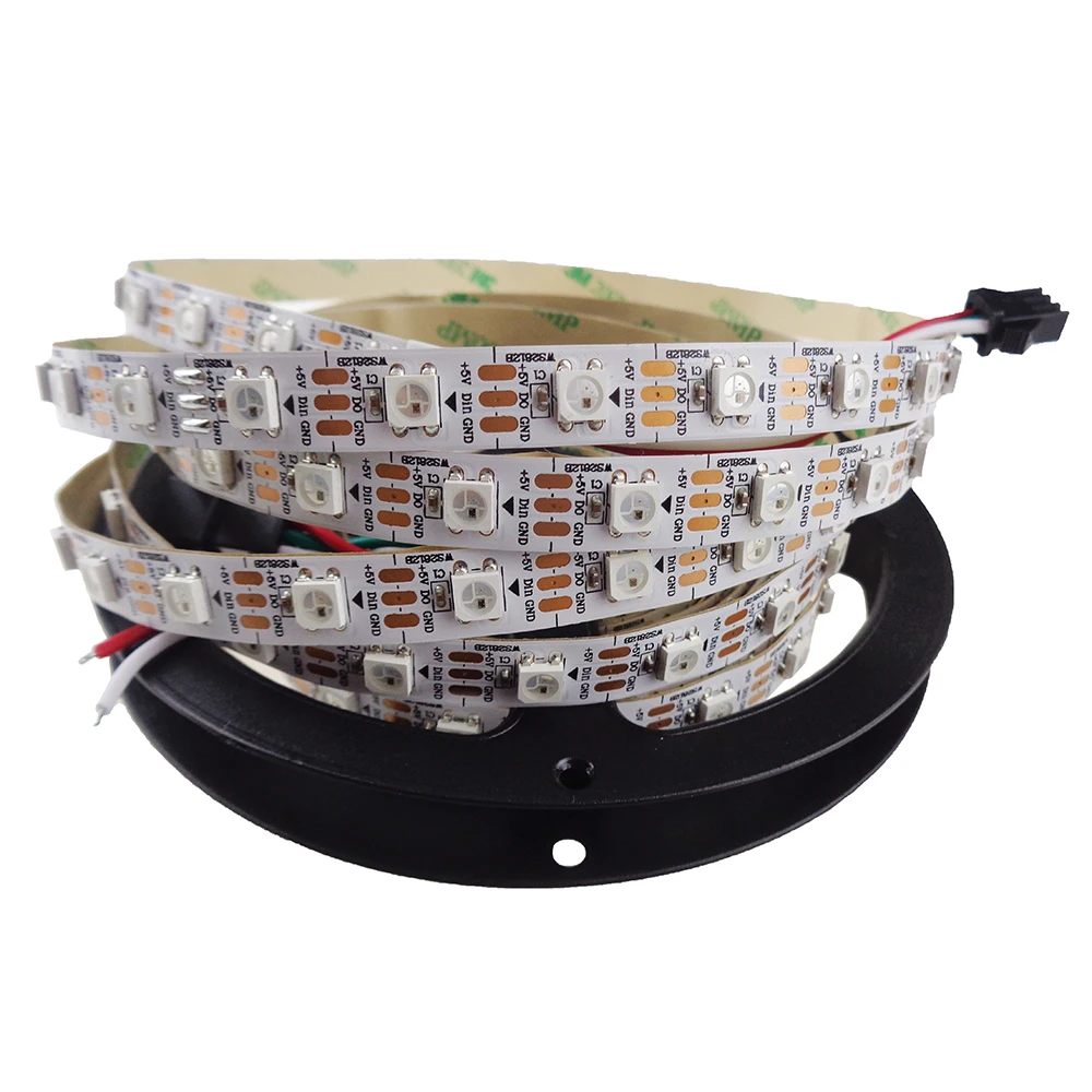 DC5V1m/4 м/5 м WS2812B 30/60/74/90/96/144 пикселей/светодиодов/m Smart led пикселей полосы, черный/белый печатных плат, WS2812 IC; WS2812B/M, IP30/IP65/IP67