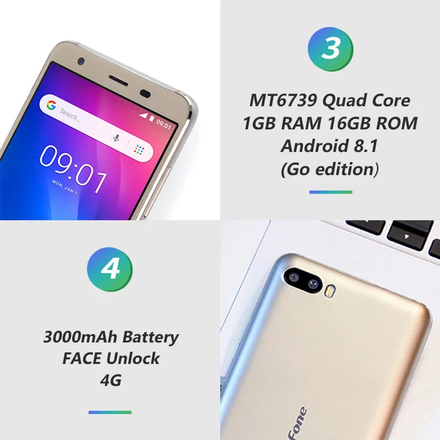 Ulefone S1 Pro Android 8 1 смартфон с 5 дюймовым дисплеем четырёхъядерным процессором MT6739