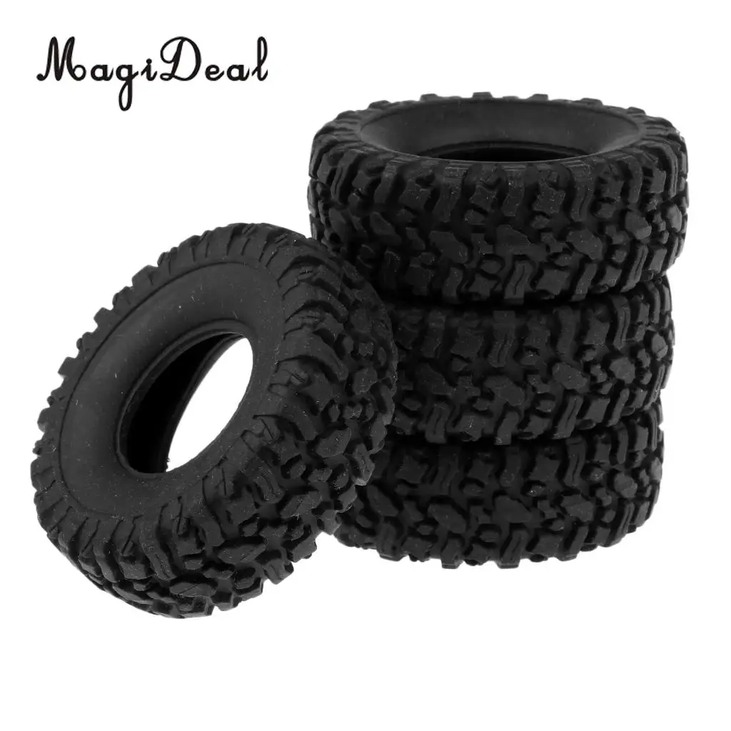 4pcs Rubber Wheel Tire Tyre for RC 1/16 Climbing Crawler Car WPL B-1/B-24/C-14/C-24/B-16 Truck Spare Parts Accessories