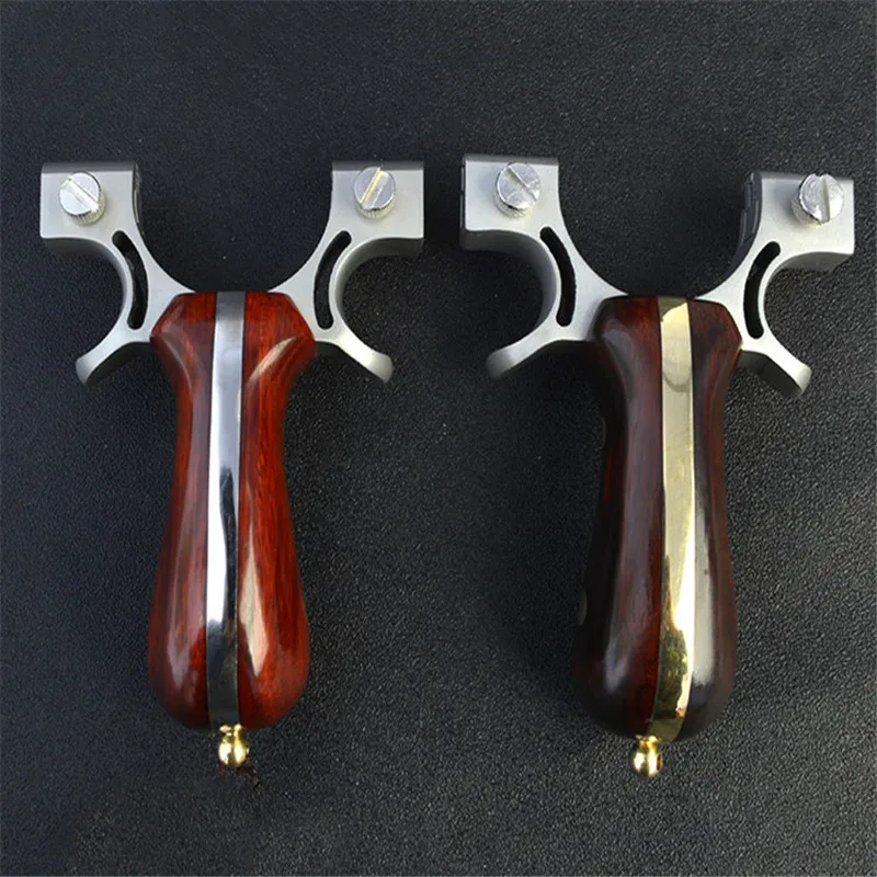 

Powerful Sling Shot Stainless Steel Slingshot Aiming Point Bow Catapult Outdoor Hunting Slingshot
