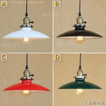 

Vintage Pendant Lights Industrial Loft American Retro Lamps creative Restaurant Dining Room Lamp Bar Counter E27 Holder