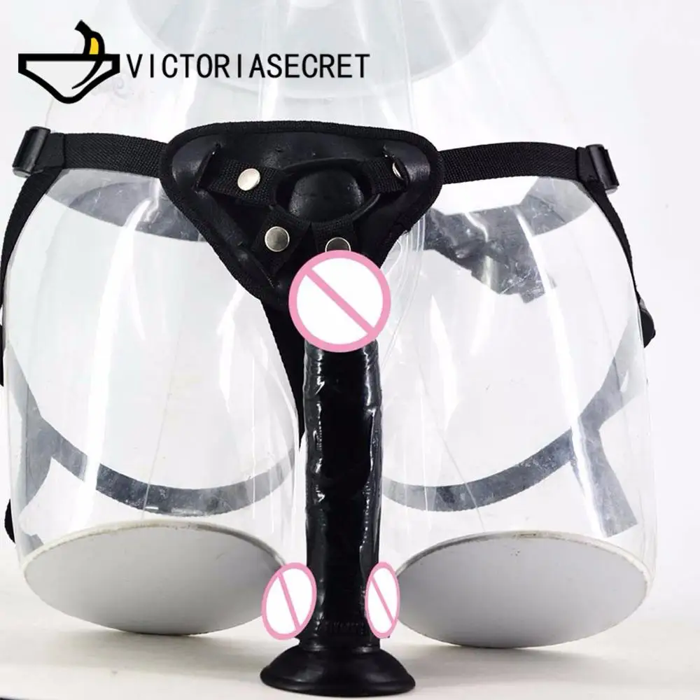Realistic Big Dildo Strapon Panties For Lesbian Sex Toy Games Strap On Dildo Pants Adult Sex Shop Installing A Penis Gay Toys