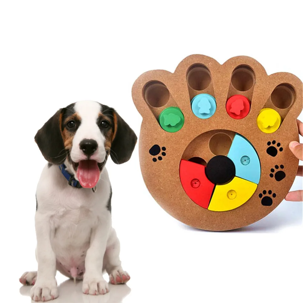 Interactive Toy for Dogs and Cats Food Treated Wooden Dog Toy Eco