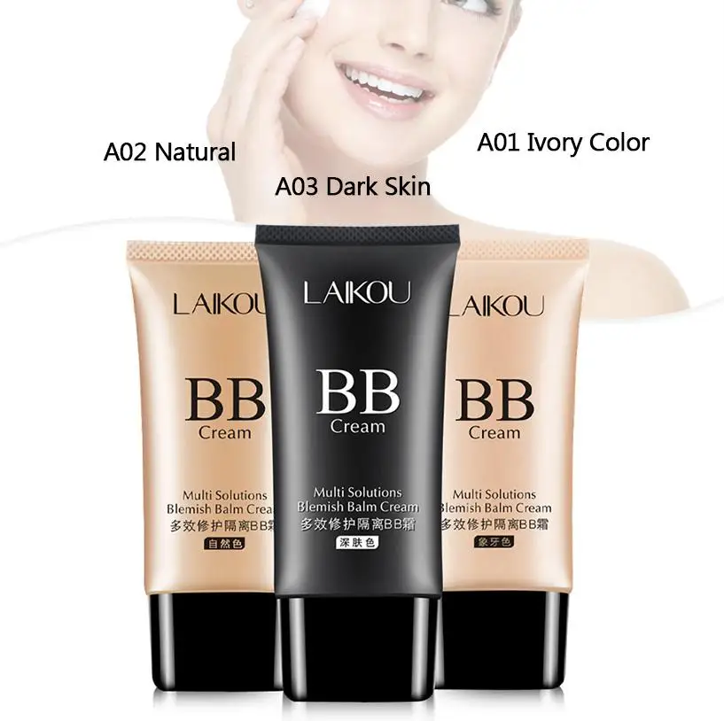 

Natural BB Cream Moisturizer Face Concealer Base Makeup Long Lasting Oil-control Color Correction Base Liquid Foundation Make Up