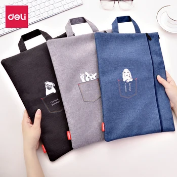 

High quality portable large capacity data file A4 waterproof double layers zipper bag durable document fillings office supplies