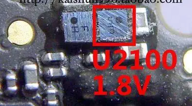 10pcs/lot For iPhone 6G 6 plus 6+ U2100 fingerprint power supply ic chip 4 pin glass HK free ship | Мобильные телефоны и