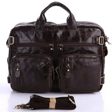 Nesitu Высокое качество большой емкости Винтаж натуральная кожа мужской портфель из воловьей кожи мужские дорожные сумки# M7026