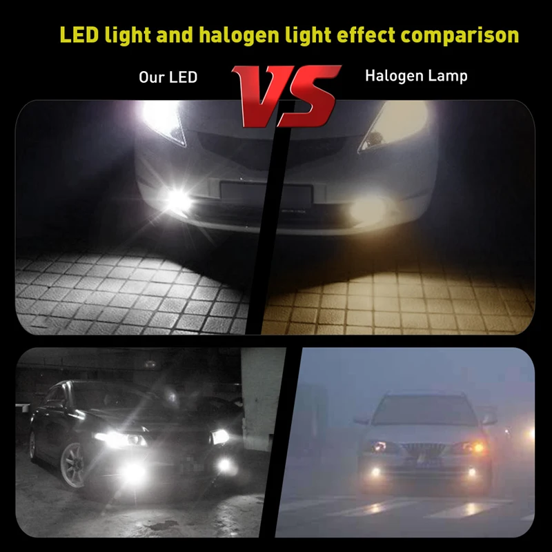 H27W/2 881 Led Bulbs led lights led bulbs led car lights led car headlights Fog Lights for Cars Led Fog Driving Lamp High Lights Car Light Sourse 6000K White H27W H27 Katur 2pcs