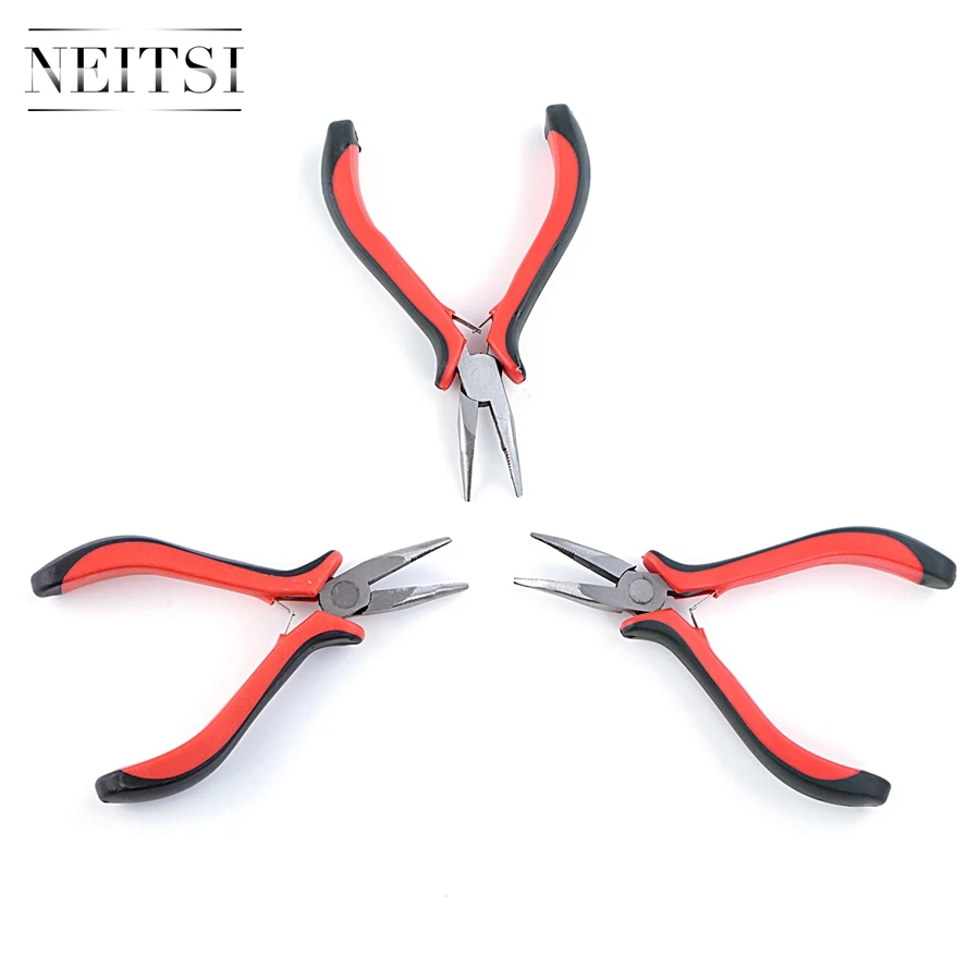 Neitsi Feather Hair Extension Kit DIY Tool Cruly Plier Clamp Tongs Hair