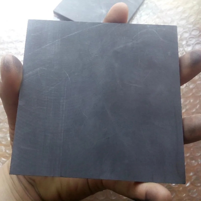 do carbono de 5 pces 100x100x1mm para