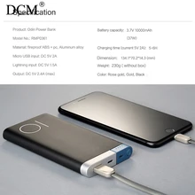 Мощность банк, универсальный Портативный Мощность Bank 10000 мАч для iPhone 8 7 6 plus Батарея Мощность банка для samsung