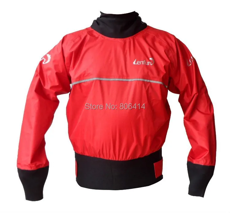 UNISEX LENFUN waterproof jacket Whitewater kayak cags,spray jacket dry top,sailing tops,paddle rafting canoeing