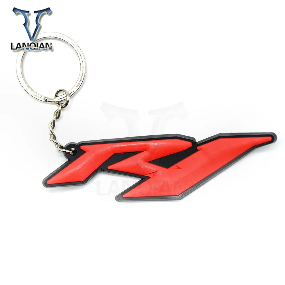 

For Yamaha YZF R1 Motorcycle Model universal Keychain Keyring Key Chain Key Ring Holder soft Rubber