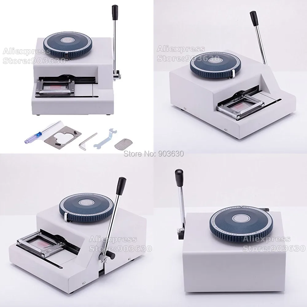Free Shipping! Guarantee 100% New 52D PET tag Embosser,Manual dog tag embosser machine ,steel embossed machine 52Characters