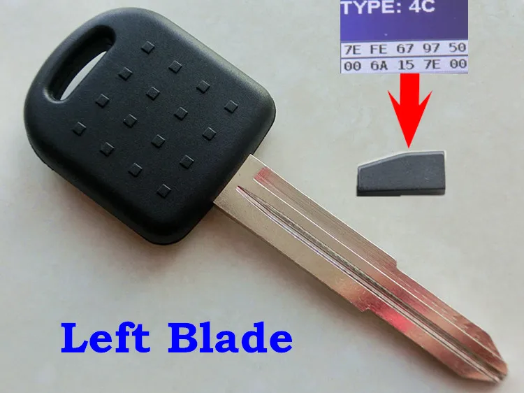 

RMLKS Replacement 4C Chip Transponder Key Fob Chip Uncut Blade Fit For Suzuki Alto Baleno Grand Vitara Swift