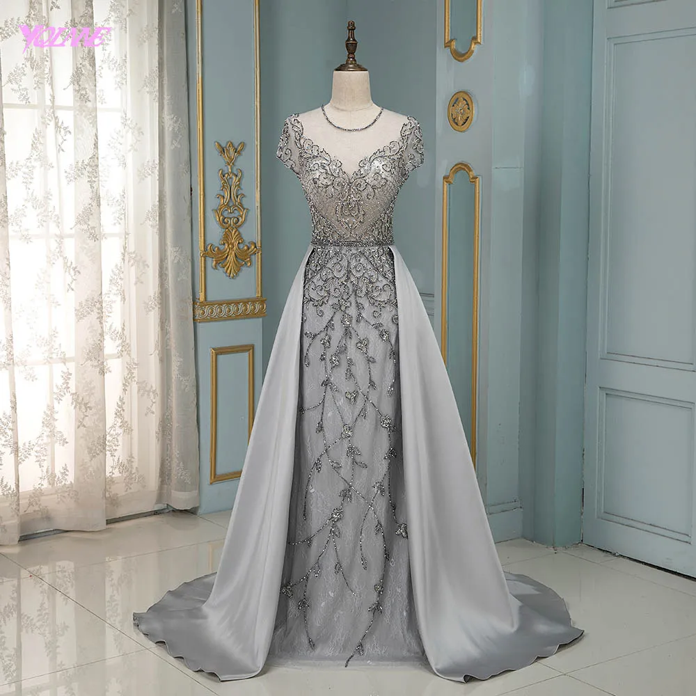 rhinestone evening gown