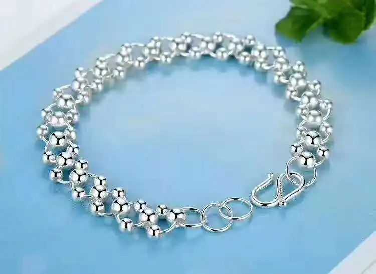 

Sterling S990 silver Bracelets 990 beads Bracelet chain