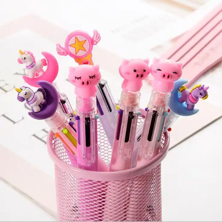 1 Pc 10 色かわいいかわいいユニコーンボールペン落書き絵画ボールペンジェルボールペンのためにキッズスクール事務所文房具 Ballpoint Pens Aliexpress