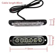 12v 6000 k 18w carro conduziu a luz de circulação diurna 6led drl luz de nevoeiro do carro à prova dwaterproof água branco/amarelo luz